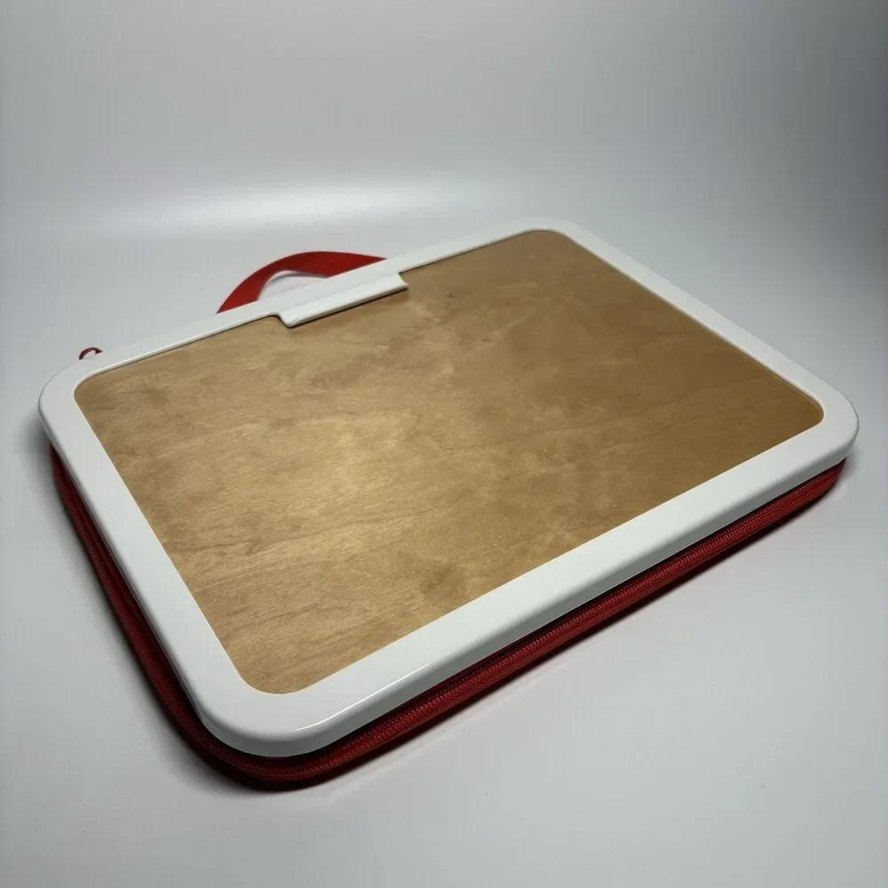 IKEA Red Mala Portable Drawing Case Board Desk Padded 14”X 11”